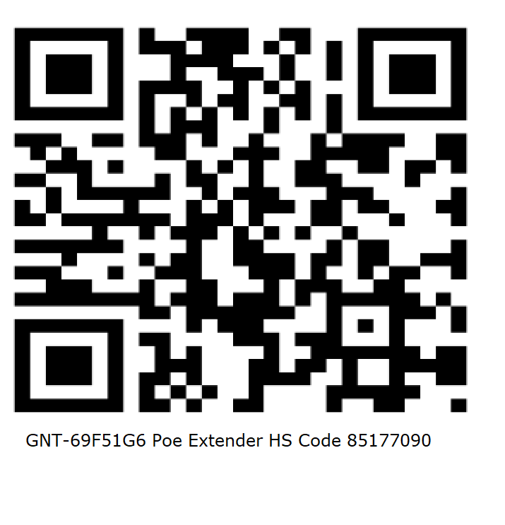 GNT-69F51G6 Poe Extender HS Code 85177090